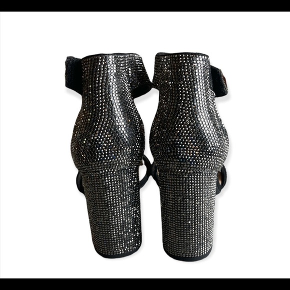 Jeweled ankle strap heeled sandal. - Picture 3 of 5